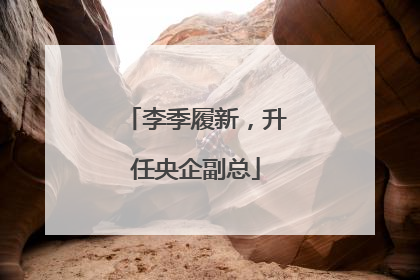 李季履新，升任央企副总