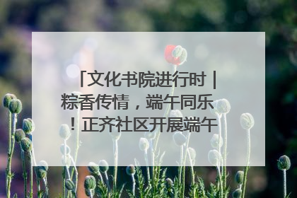 文化书院进行时｜粽香传情，端午同乐！正齐社区开展端午包粽子大赛