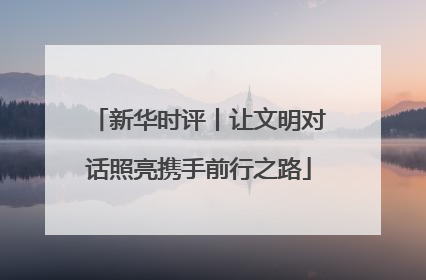 新华时评丨让文明对话照亮携手前行之路