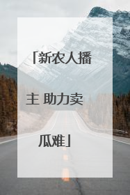 新农人播主 助力卖瓜难