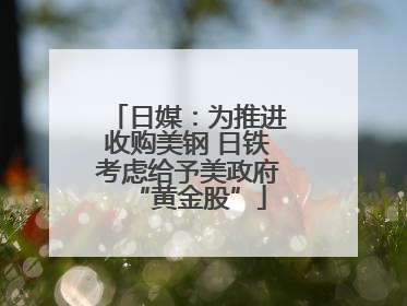 日媒：为推进收购美钢 日铁考虑给予美政府“黄金股”