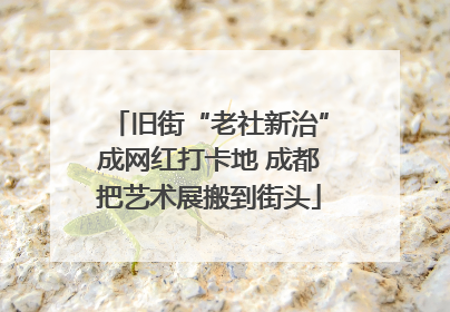 旧街“老社新治”成网红打卡地 成都把艺术展搬到街头