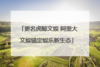 更名虎鲸文娱 阿里大文娱锚定娱乐新生态