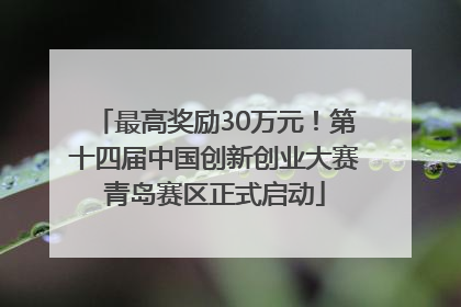最高奖励30万元！第十四届中国创新创业大赛青岛赛区正式启动