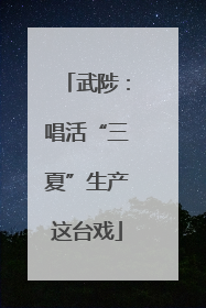 武陟：唱活“三夏”生产这台戏