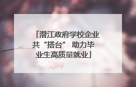 潜江政府学校企业共“搭台” 助力毕业生高质量就业