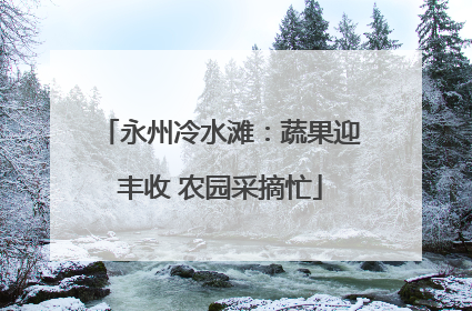 永州冷水滩：蔬果迎丰收 农园采摘忙