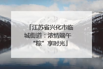 江苏省兴化市临城街道：浓情端午 “粽”享时光