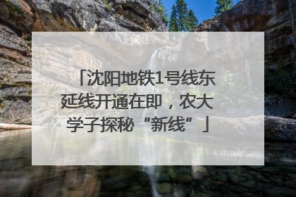 沈阳地铁1号线东延线开通在即，农大学子探秘“新线”