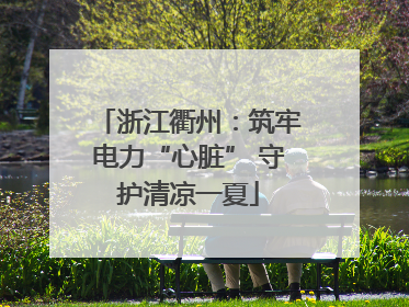 浙江衢州：筑牢电力“心脏” 守护清凉一夏