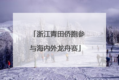 浙江青田侨胞参与海内外龙舟赛