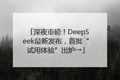 深夜重磅！DeepSeek最新发布，首批“试用体验”出炉→