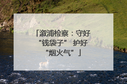 溆浦检察：守好“钱袋子” 护好“烟火气”