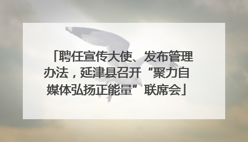 聘任宣传大使、发布管理办法，延津县召开“聚力自媒体弘扬正能量”联席会