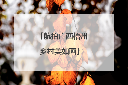 航拍广西梧州乡村美如画