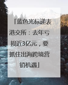 蓝色光标递表港交所：去年亏损近3亿元，要抓住出海跨境营销机遇