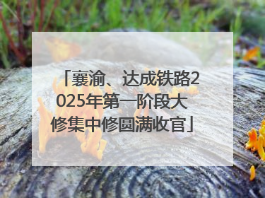 襄渝、达成铁路2025年第一阶段大修集中修圆满收官