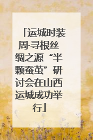 运城时装周·寻根丝绸之源“半颗蚕茧”研讨会在山西运城成功举行