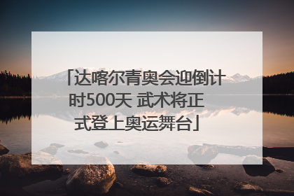 达喀尔青奥会迎倒计时500天 武术将正式登上奥运舞台