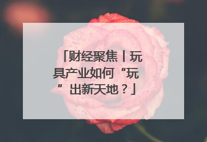 财经聚焦丨玩具产业如何“玩”出新天地？