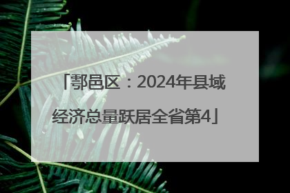 鄠邑区：2024年县域经济总量跃居全省第4