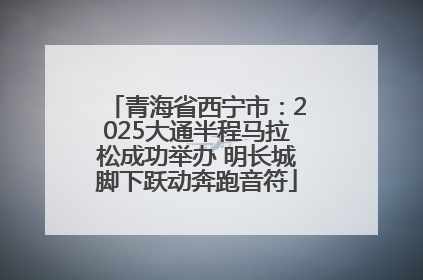 青海省西宁市：2025大通半程马拉松成功举办 明长城脚下跃动奔跑音符