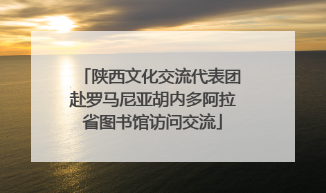 陕西文化交流代表团赴罗马尼亚胡内多阿拉省图书馆访问交流