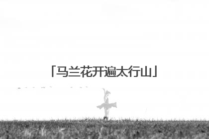 马兰花开遍太行山