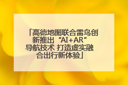 高德地图联合雷鸟创新推出“AI+AR”导航技术 打造虚实融合出行新体验