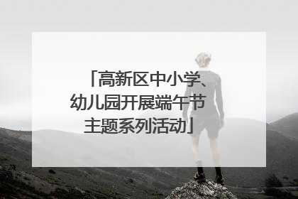 高新区中小学、幼儿园开展端午节主题系列活动