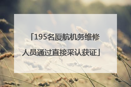 195名厦航机务维修人员通过直接采认获证