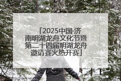 2025中国·济南明湖龙舟文化节暨第二十四届明湖龙舟邀请赛火热开赛