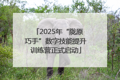 2025年“陇原巧手”数字技能提升训练营正式启动