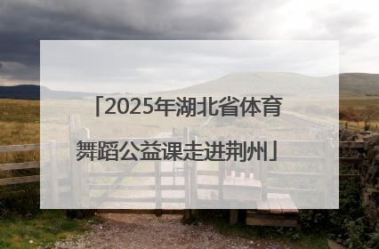 2025年湖北省体育舞蹈公益课走进荆州