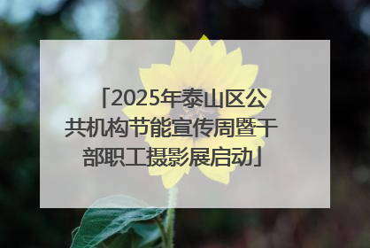 2025年泰山区公共机构节能宣传周暨干部职工摄影展启动