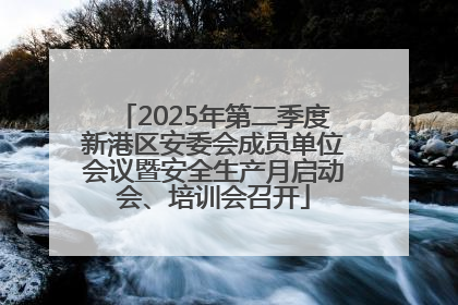2025年第二季度新港区安委会成员单位会议暨安全生产月启动会、培训会召开