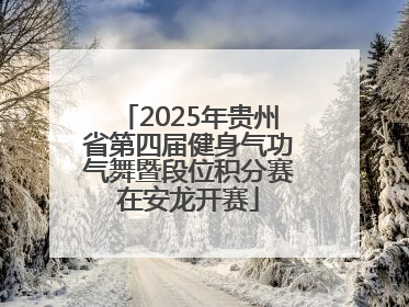 2025年贵州省第四届健身气功气舞暨段位积分赛在安龙开赛