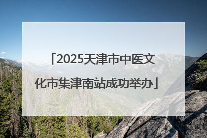 2025天津市中医文化市集津南站成功举办