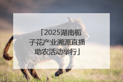 2025湖南栀子花产业溯源直播助农活动举行