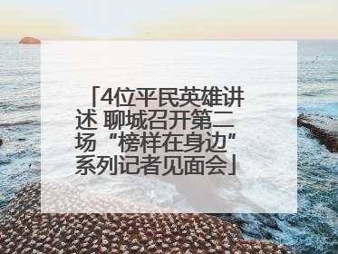 4位平民英雄讲述 聊城召开第二场“榜样在身边”系列记者见面会