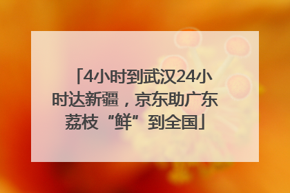 4小时到武汉24小时达新疆，京东助广东荔枝“鲜”到全国